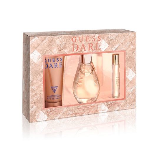 Guess Dare Set For Women Eau De Toilette 100ml + Travel Spray 15ml + Body Lotion 200ml