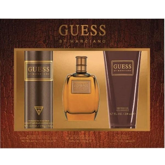 Guess By Marciano for Men Eau De Toilette 100ml +Shower Gel 200ml +Body Spray 226ml - O2morny.com