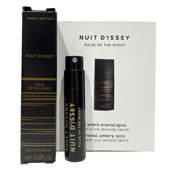 Sample Issey Miyake Nuit D issey Pulse Of The Night Vials Eau De Parfum For Men 1 ml
