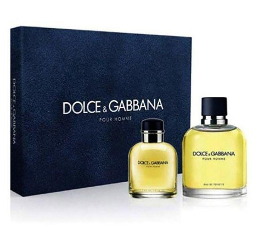 Dolce & Gabbana Pour Homme 2 Piece Set For Men Eau De Toilette for 125ml + Mini 40ml