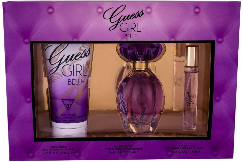Guess Girl Belle Set Eau De Toilette 100ml + Body Lotion 200ml + Eau De Toilette 15ml - O2morny.com