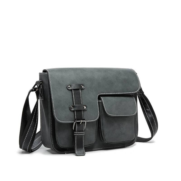 Rahala 7002 Leather Shoulder Multi Pocket Business Crossbody Bag