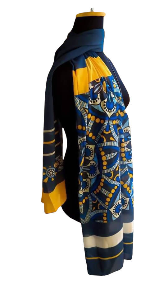 طرحة شيفون كريب -متعددة الالوان موديل 1201