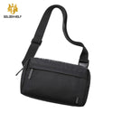 Golden WOLF Chest Shoulder Bag Waterproof Anti-Theft Crossbody Bag - GXB00129 Black