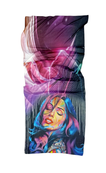 Crepe Chiffon Veil - Multi Color Chiffon Scarf 1007