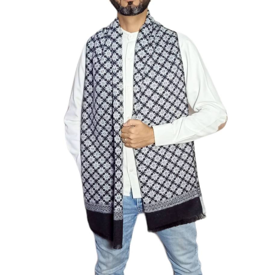 شال رجالي طويل من الصوف - سكارف 3014