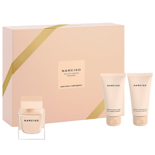 Narciso Rodriguez Poudree Set For Women Eau De Parfum 50ml + Body Lotion 50ml + Shower Gel 50ml