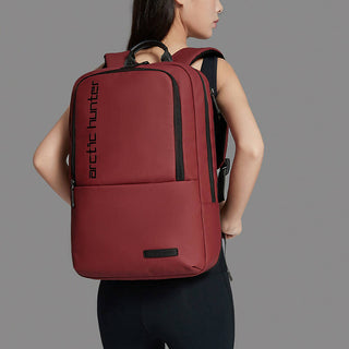 يشتري black Arctic Hunter Water Repellent Laptop Backpack 15.6 Inch Polyester Travel Shoulder bag for Men and Women, B00529
