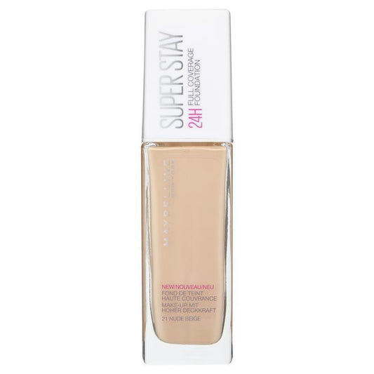 Maybelline Superstay 24 Hr Foundation 21 Nude Beige - O2morny.com