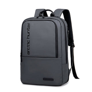 Buy grey Arctic Hunter Water Repellent Laptop Backpack 15.6 Inch Polyester Travel Shoulder bag for Men and Women, B00529