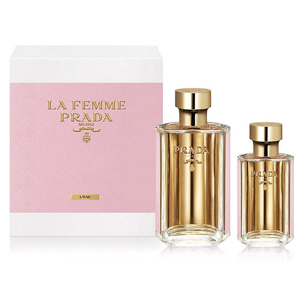 Prada La Femme LEau Gift Set For Women Eau De Toilette 100ml + Eau De Toilette 35ml