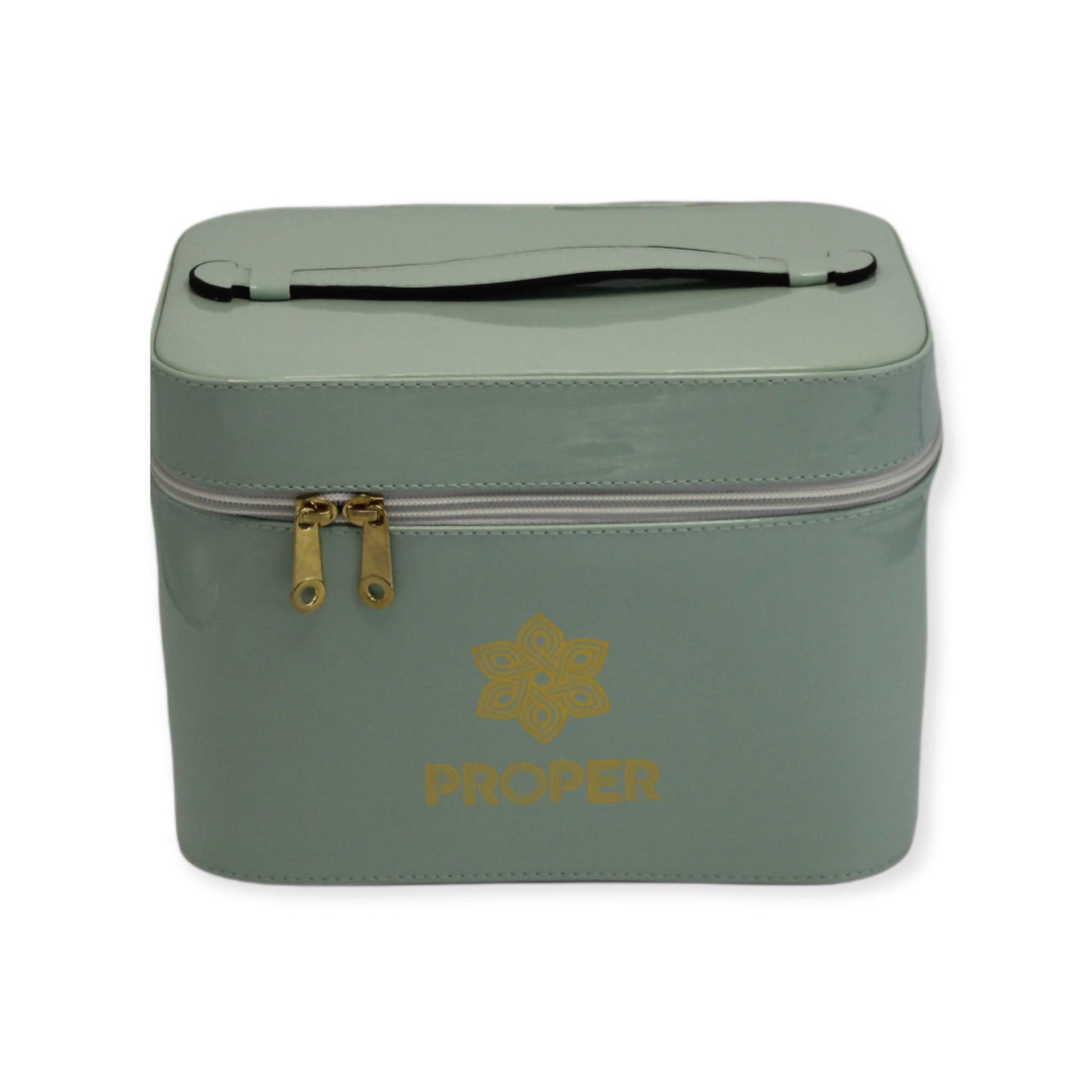 مجموعة من 3 حقائب سفر للمكياج وأدوات الزينة (مينت جرين)