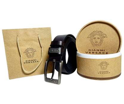 men leather belt versace branded