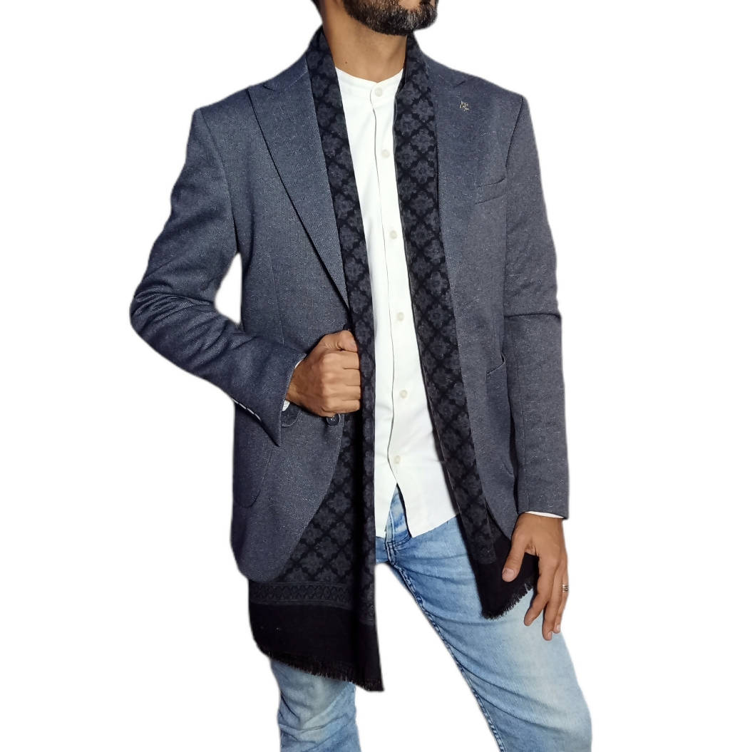 شال رجالي طويل من الصوف - سكارف 3013