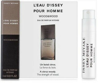 Sample Issey Miyake LEau DIssey Pour Homme Wood & Wood Intense Vials Eau De Parfum For Men 1ml