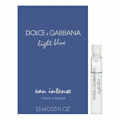 Sample Dolce & Gabbana Pour Homme Light Blue Eau Intense Vials Eau De Parfum For Men 1.5ml