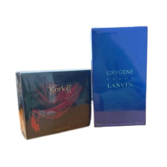 Lanvin Oxygene Eau De Toilette For Men 100ml + Korloff gala a L opera Eau De Parfum For Women 100ml