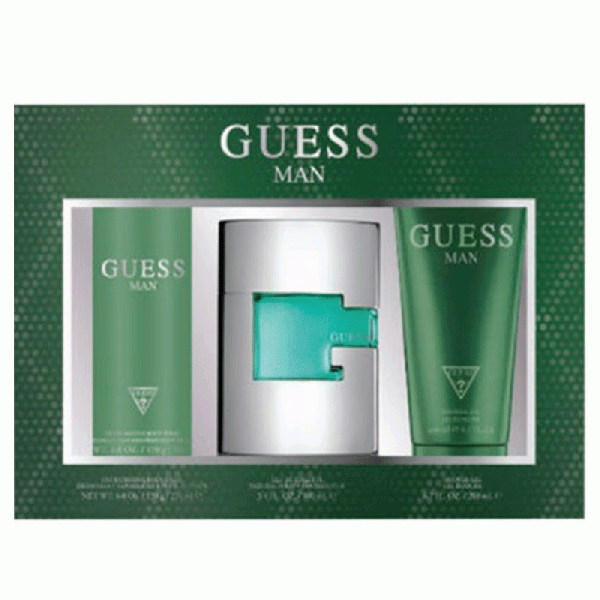 Guess Set For Men Eau De Toilette 75ml +Shower Gel 200ml +Body Spray 226ml