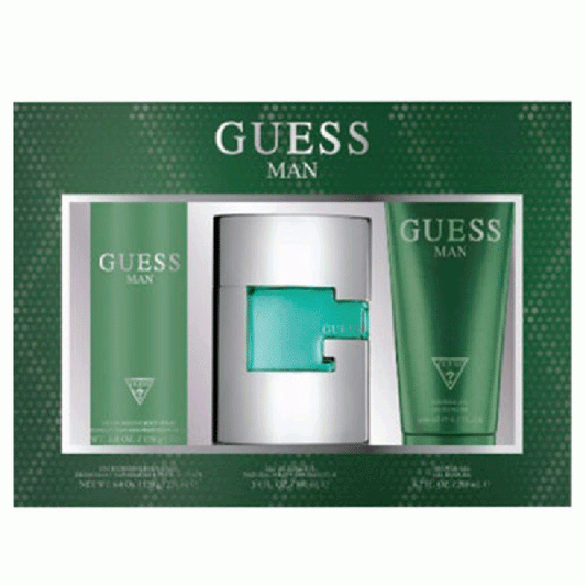 Guess Set For Men Eau De Toilette 75ml +Shower Gel 200ml +Body Spray 226ml