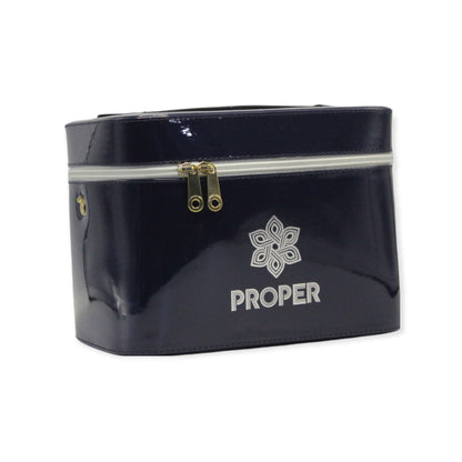 مجموعة من 3 حقائب سفر للمكياج وأدوات الزينة (أزرق غامق)