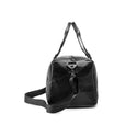 Faux leather bag for the gym and travel, large storage capacity, unisex bag for men and women,Shoe Compartment Rahala GLD11-Black