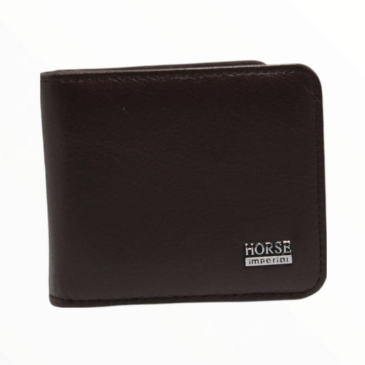 men Leather Wallet (brown)  brown
